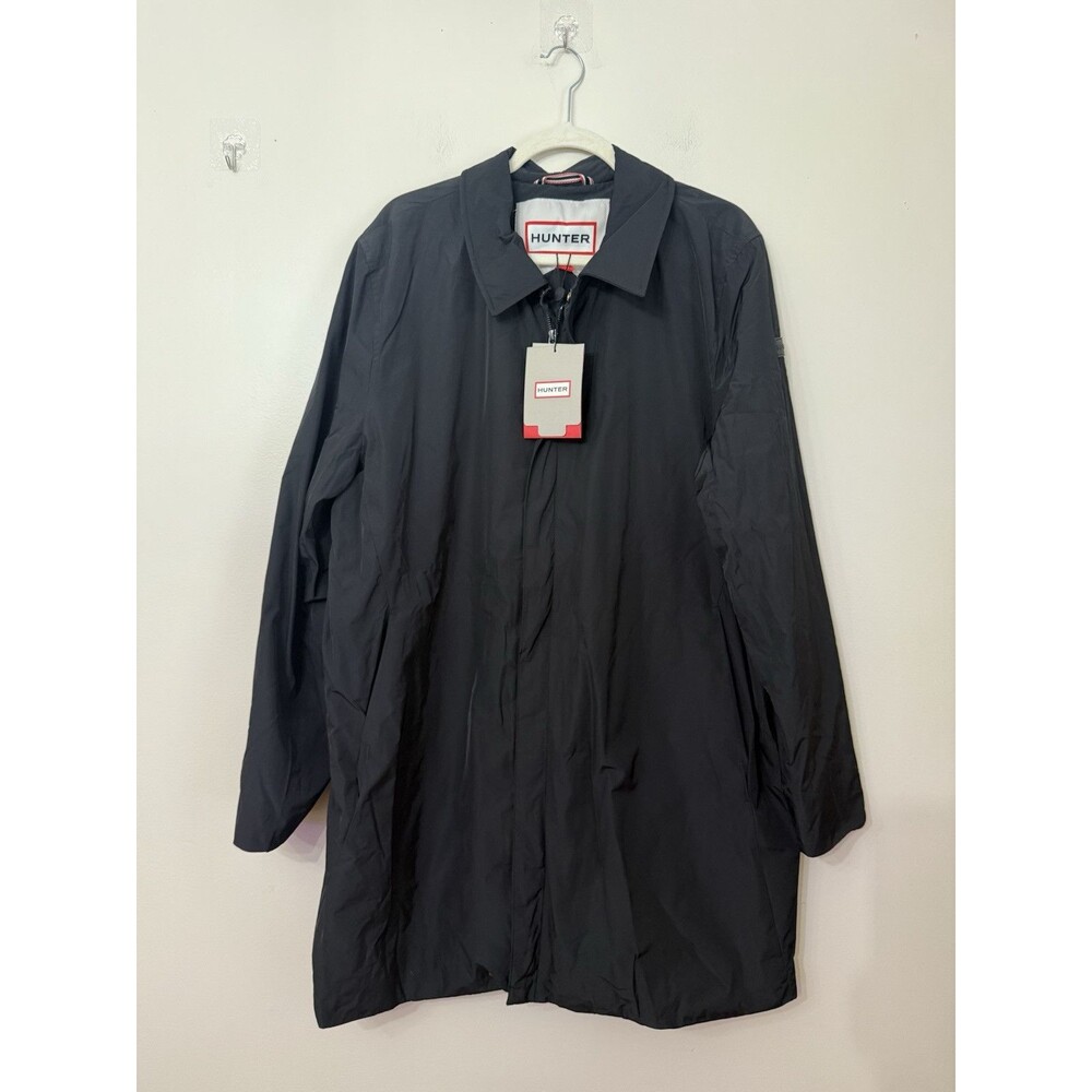 Hunter Mens size 2XL Castle Cloak Windbreaker Jacket Black NWT $250